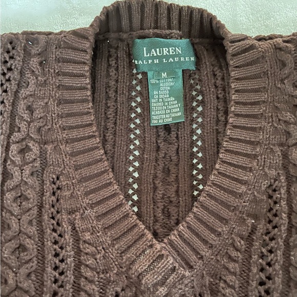 Lauren by Ralph Lauren brown knitted sweater Size M - Picture 2 of 7